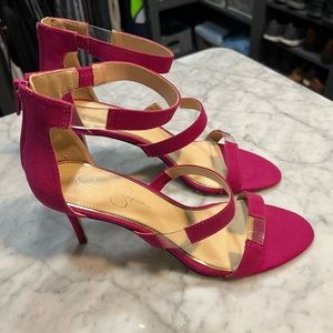 Size 10 Jessica Simpson Hot Pink Heels -Never worn